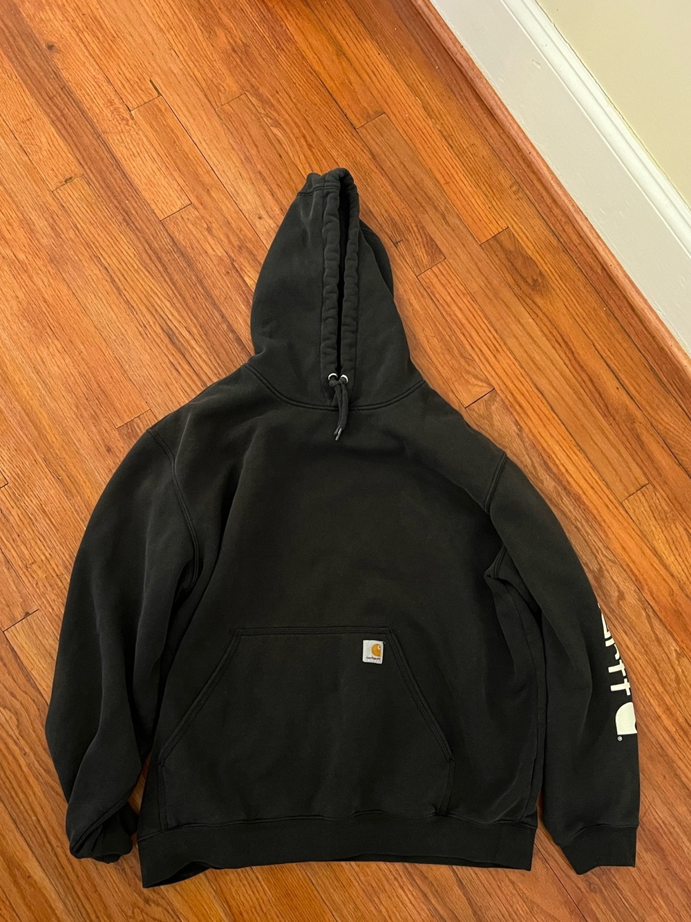 Carhartt Black Hooded Pullover Sweatshirt